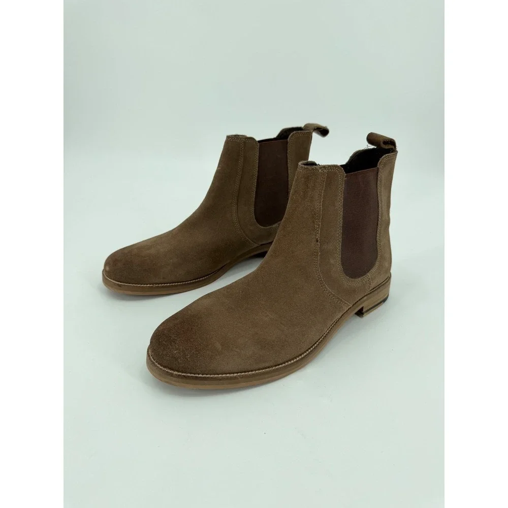 Crevo Denham Mens Brown Suede Chelsea Boots CV1342-216 Size 12